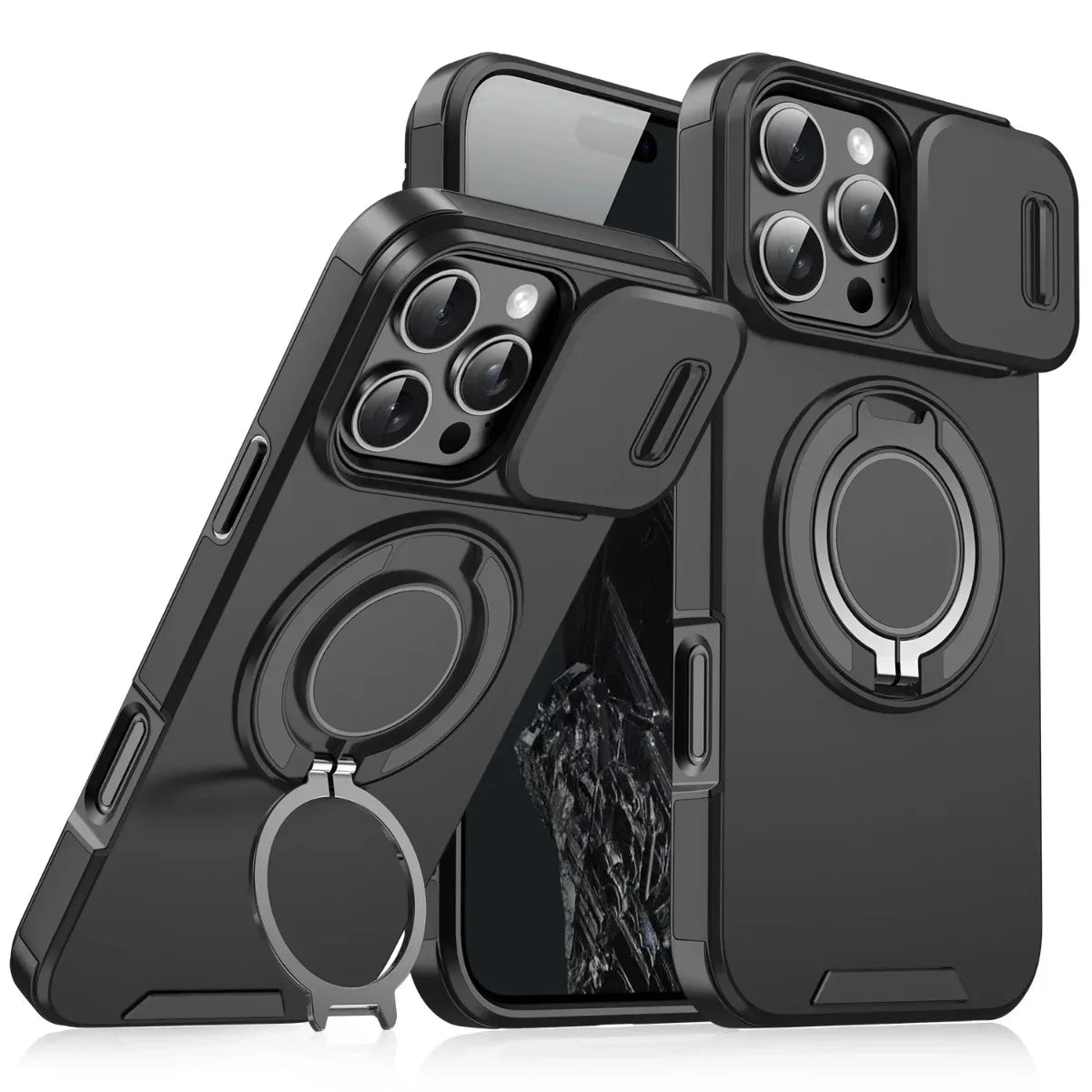 Clariom iPhone Armor Case – MagSafe, Camera Cover & Kickstand