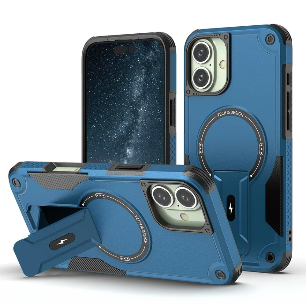 Clariom Shockproof Magnetic iPhone Case – Anti-Fall Corners & Scratch-Resistant